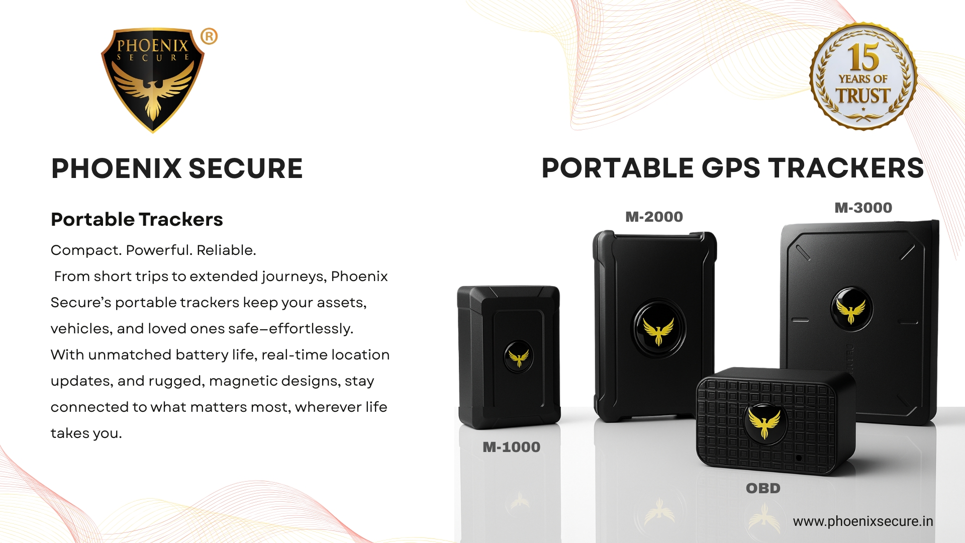 Mercury portable GPS trackers for assets and backup use